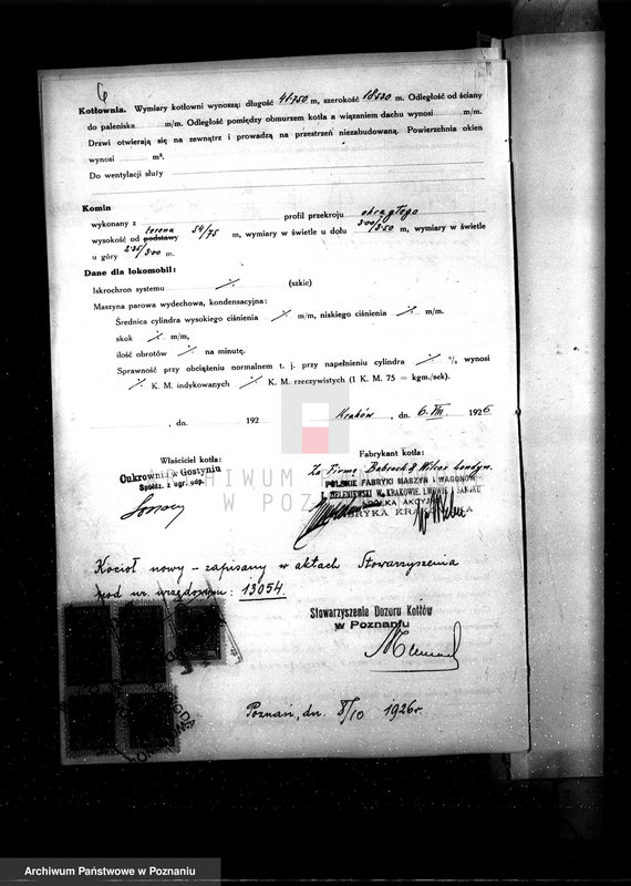 Obraz 11 z jednostki "Cukrownia w Gostyniu nr woj. kotła 1427"