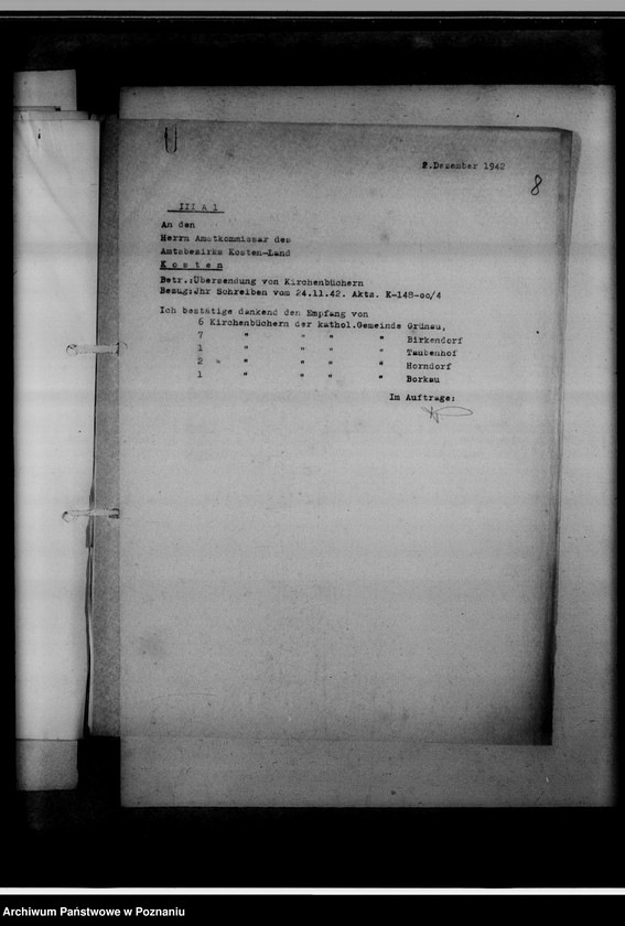 image.from.unit.number "Einziehungsprotokolle [ksiąg kościelnych] Kreis Kosten [powiat kościański]"