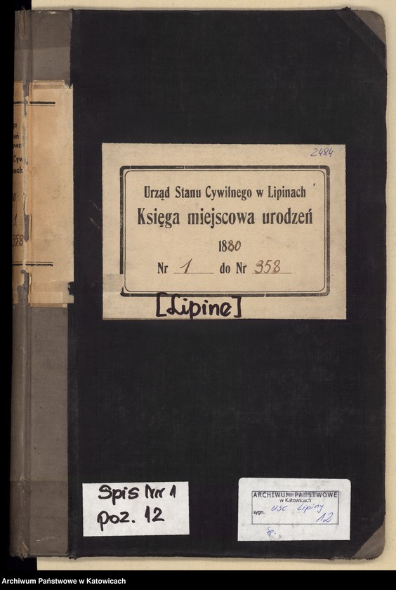 image.from.unit.number "Księga urodzeń T.1 nr 1-358"