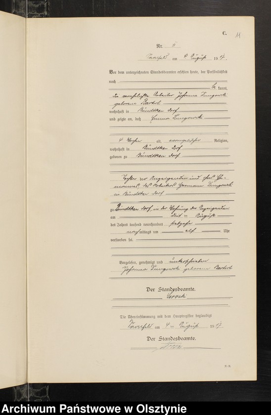image.from.unit.number "Sterbe-Neben-Register Nr 1 - 21"