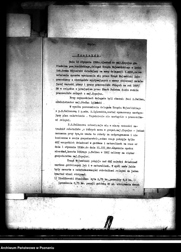 Obraz 8 z jednostki "Odprawy z art. 44 ustawy o wykonaniu reformy rolnej dla byłej służby folwarcznej z przymusowo wykupionej części majątku Kopojno powiatu konińskiego"