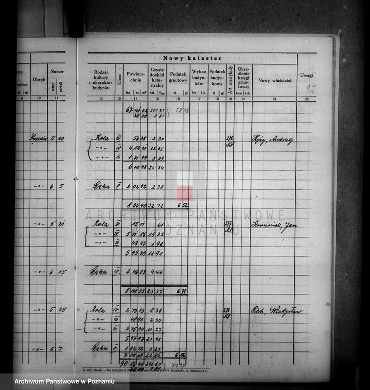 Obraz 17 z jednostki "Ostateczny rejestr pomiarowy i nowy kataster obrębu Śmielin i Kraczki powiatu wyrzyskiego majątek Samostrzel"