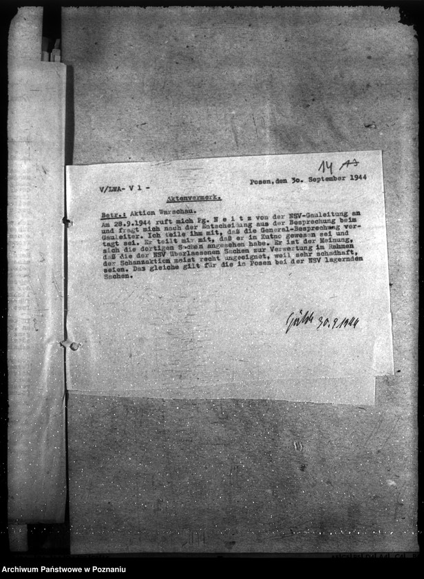 Obraz 19 z jednostki "Aktion Warschau. Verwertungen"