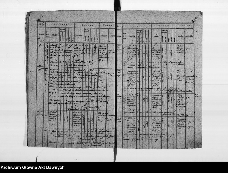 image.from.unit.number "Parafia: Chodorów. Dekanat: Świrz. Księga metrykalna ślubów dla wsi Dobrowlany."