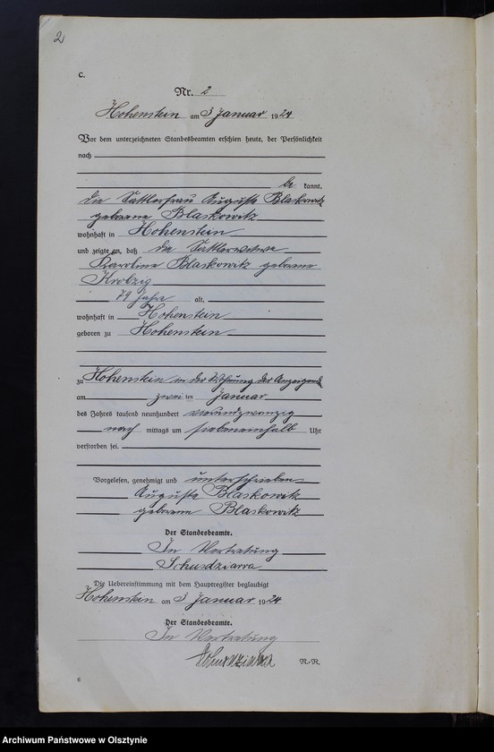 image.from.unit.number "Sterbe-Neben-Register Nr 1 - 95"