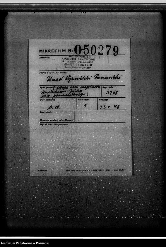 Obraz 2 z jednostki "/Mapa lasu majętności Kociałkowa-Góra powiat poznański/"