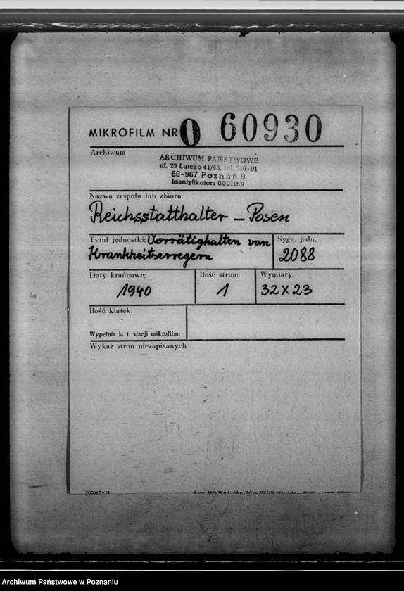 Obraz 2 z jednostki "Vorrätighalten von Krankheitserregern"