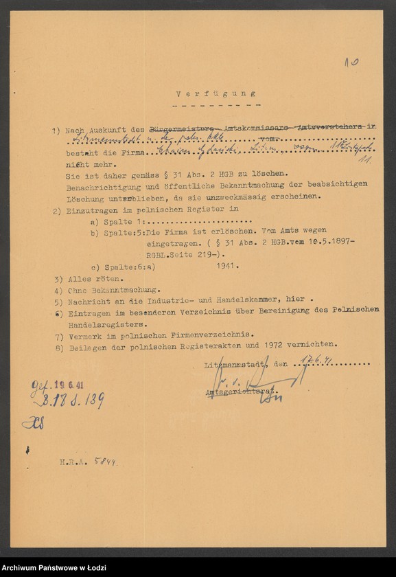 Obraz 12 z jednostki "Chaim Gdański – sprzedaż towarów bawełnianych i dodatków krawieckich"