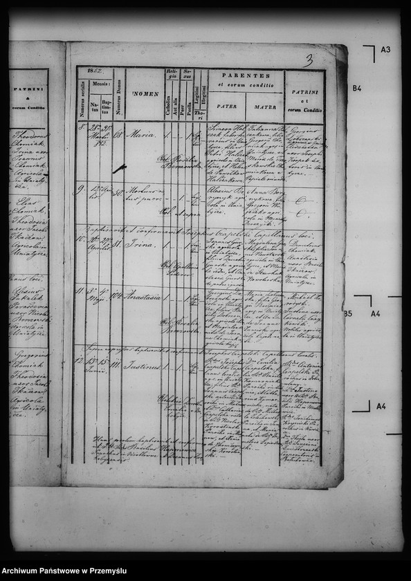 Obraz 7 z jednostki "[Kopie ksiąg metrykalnych parafii Uniatycze (dekanat Drohobycz)]"