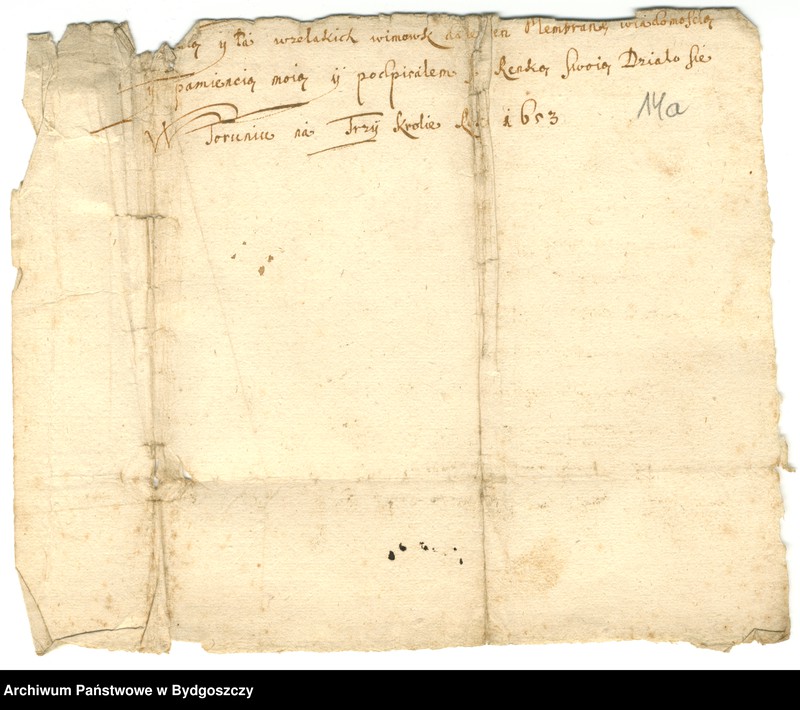 image.from.unit.number "[Przepisy zarządzenia, pertraktacje i pokwitowania dot. spraw wojskowych miasta Nowego]"