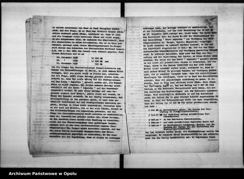 Obraz 9 z jednostki "Stadtverwaltung Oppeln. Dienststrafverfahren gegen Dr. Berger"