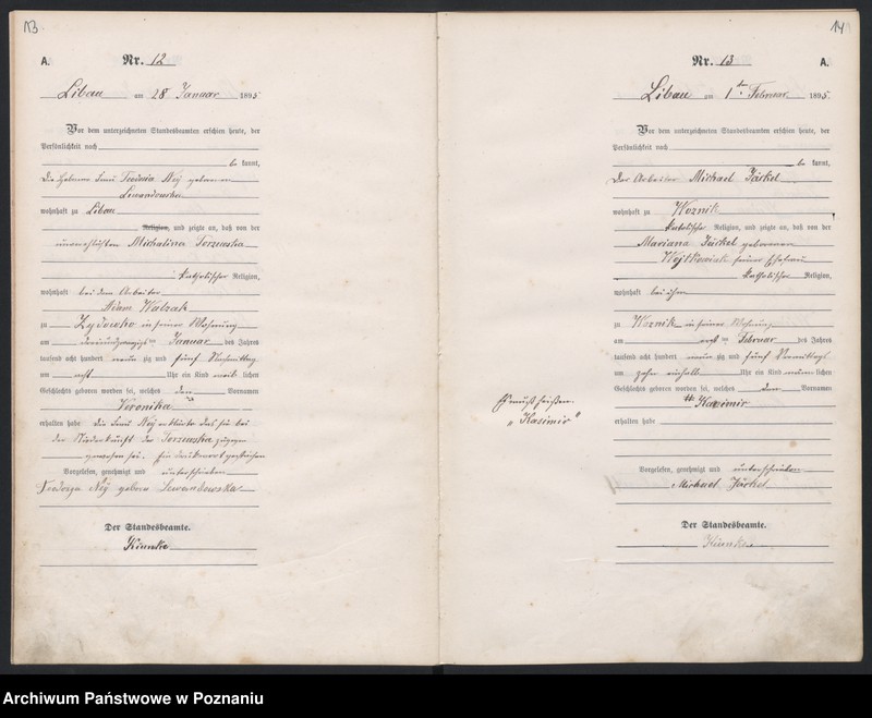 Obraz 10 z jednostki "Geburts-Hauptregister"