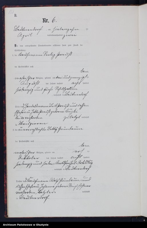 image.from.unit.number "Heiraths-Haupt-Register Nr 1 - 31"