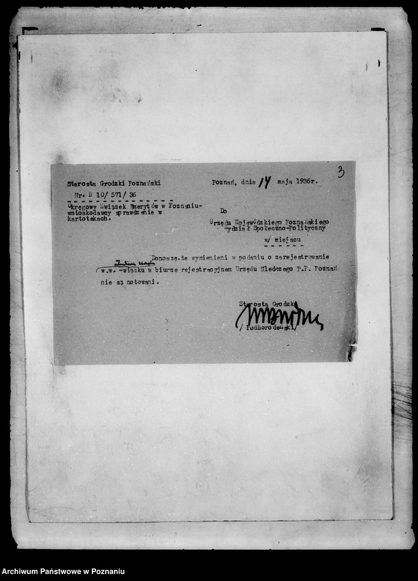 Obraz 6 z jednostki "Okręgowy Związek Emerytów i Emerytek Państwowych Wdów i Sierot po urzędnikach na Poznańskie i Pomorze w Poznaniu"