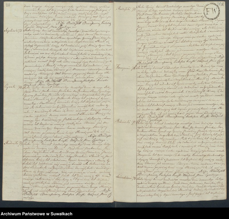 image.from.unit.number "Akta zeszłych gminy puńskiey od dnia 1 stycznia do ostatniego grudnia 1824 roku"