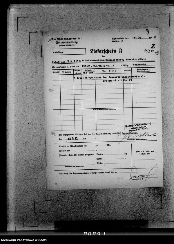 Obraz 13 z jednostki "339 Filztiefel U-Z.[Korespondencja i zamówienia]"