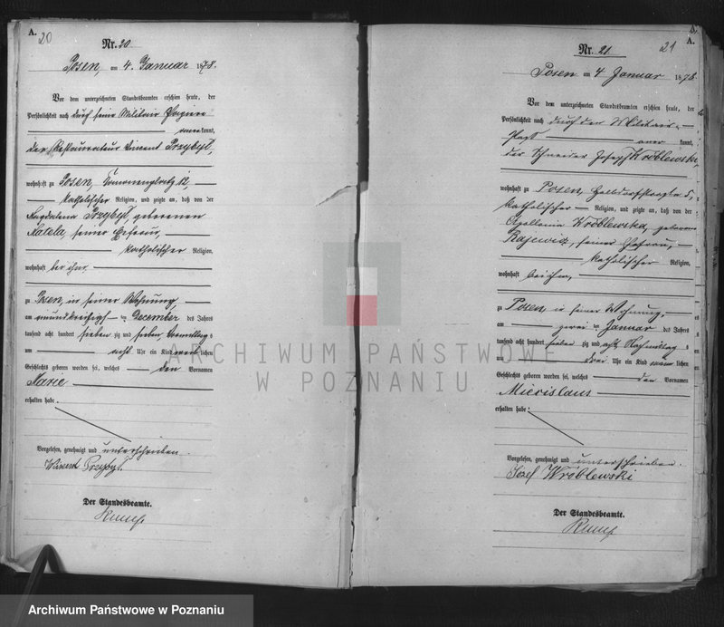 Obraz 12 z jednostki "Księga urodzeń t. I"