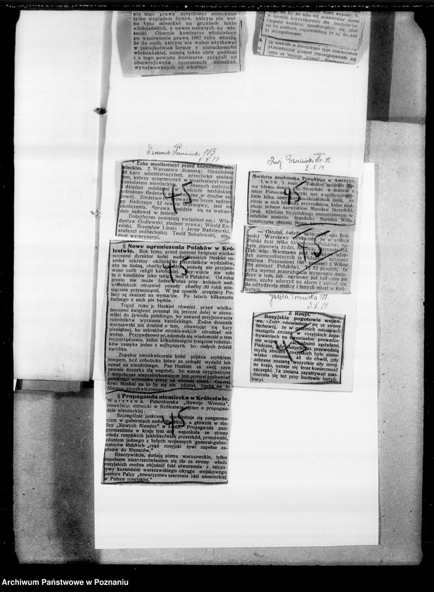 Obraz 13 z jednostki "Sprawy Polaków na terenie zaborów i zagranicą [Wycinki prasowe]"