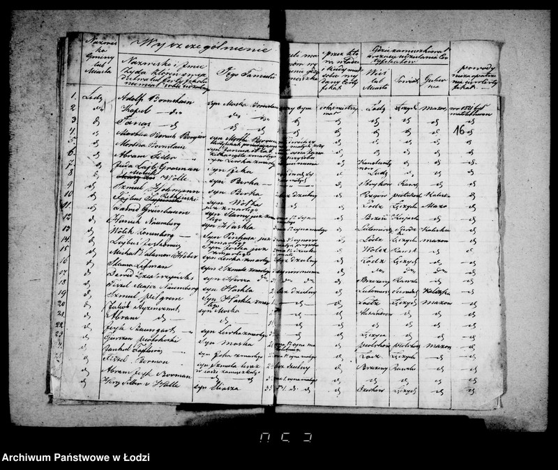 Obraz 14 z jednostki "Akta tyczące się certyfikatów na obranie nazwiska przez Żydów"