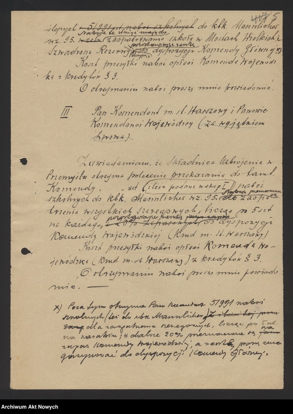 image.from.unit.number "Ewidencja broni i amunicji w jednostkach Policji Państwowej. Wykazy, korespondencja"