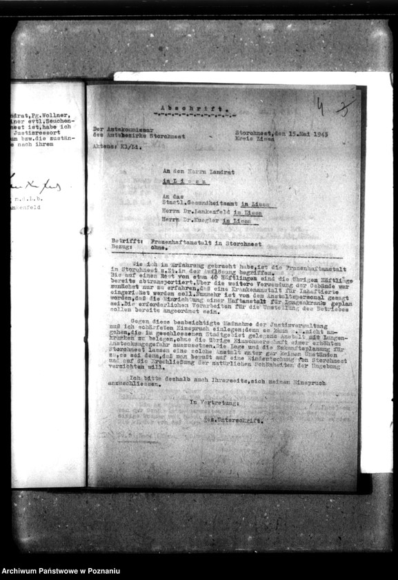 Obraz 8 z jednostki "Unterbringung von Lungenkranken - Strafgefangenen."