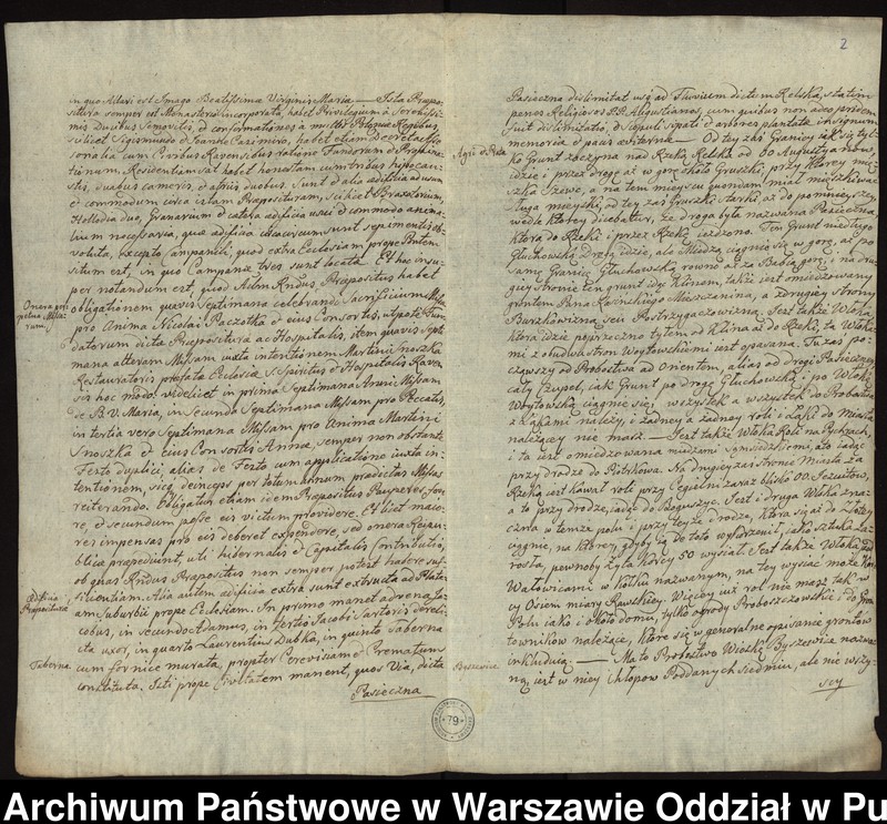 image.from.unit.number "Kopia wizytacji kościoła i szpitala Św. Ducha w Rawie przeprowadzonej przez opata płockiego Walentego Michała Żółtowskiego i prepozyta wyśmierzyckiego Ludwika Woźnickiego OSB"