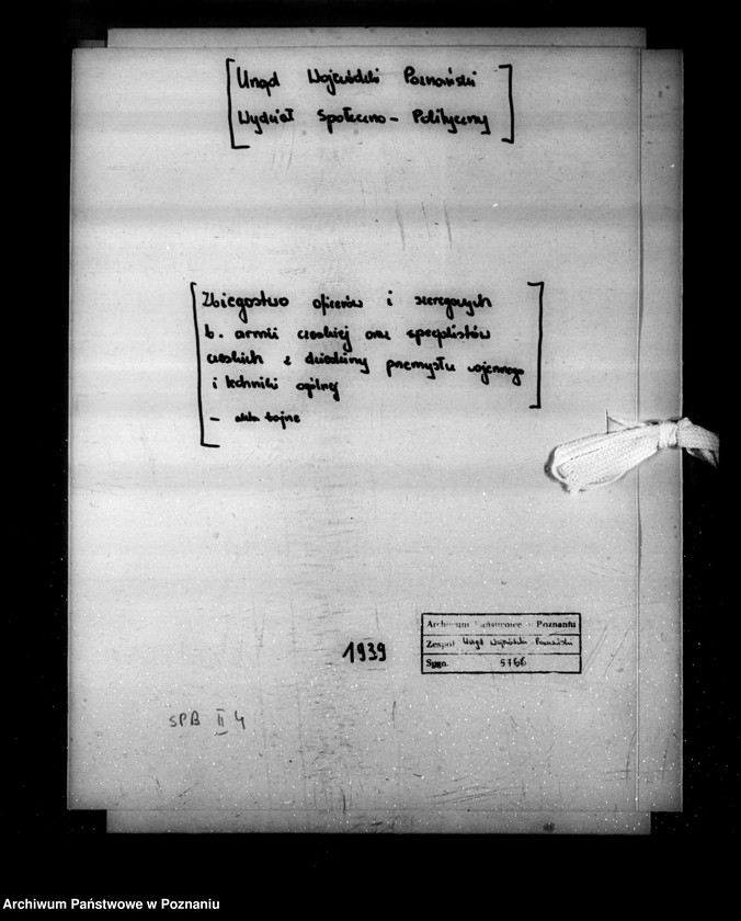 Obraz 4 z jednostki "/Zbiegostwo oficerów i szeregowych b. Armii czeskiej oraz specjalistów czeskich z dziedziny przemysłu wojennego i techniki ogólnej - akta tajne/"