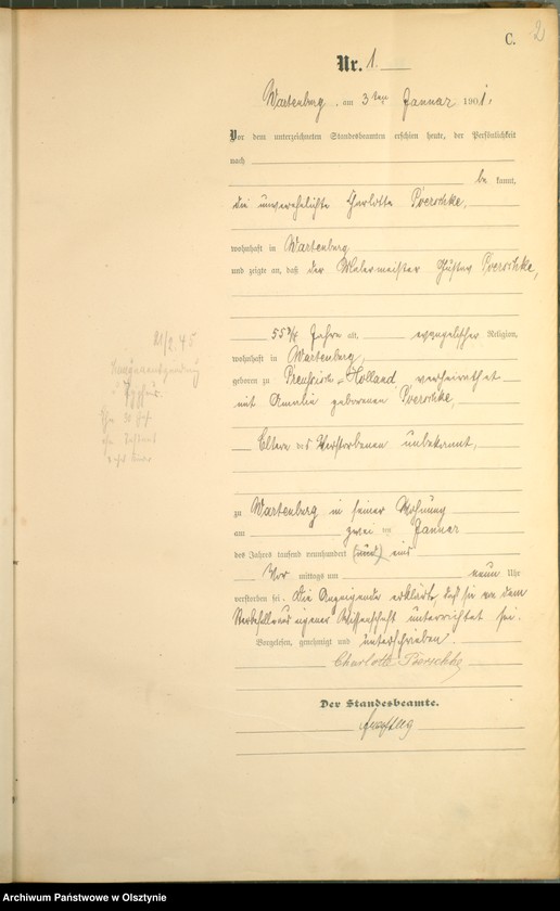 image.from.unit.number "Sterbe-Haupt-Register Nr 1 - 125"