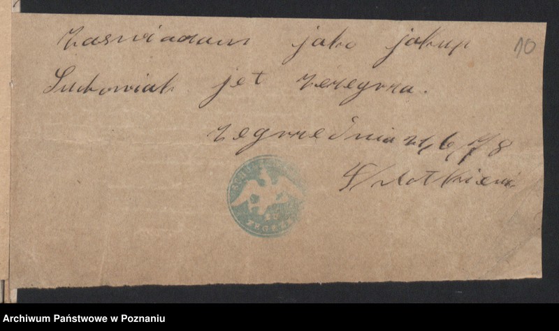 Obraz 12 z jednostki "Acta betreffend die Schrieftstücke nur §§ 28 bis 38,43,45 bis 50,55,65 und 66 der Reichsgesetz vom 6 Januar 1875 zum Heiraths -Register"