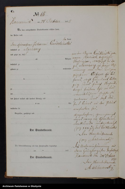 image.from.unit.number "Sterbe-Neben-Register Tom II,Nr 63 - 79"