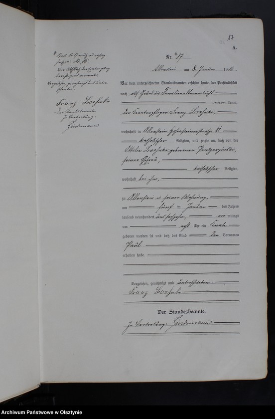 image.from.unit.number "Geburts-Haupt-Register Tom I, Nr 1-598"