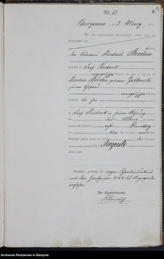 image.from.unit.number "Geburts-Haupt-Register Nr 1 - 78"