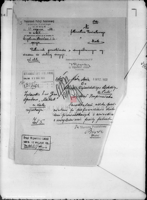 Obraz 7 z jednostki "/Żydowskie Stowarzyszenie Gimnastyczno-Sportowe,,Makabi" w Kole/"