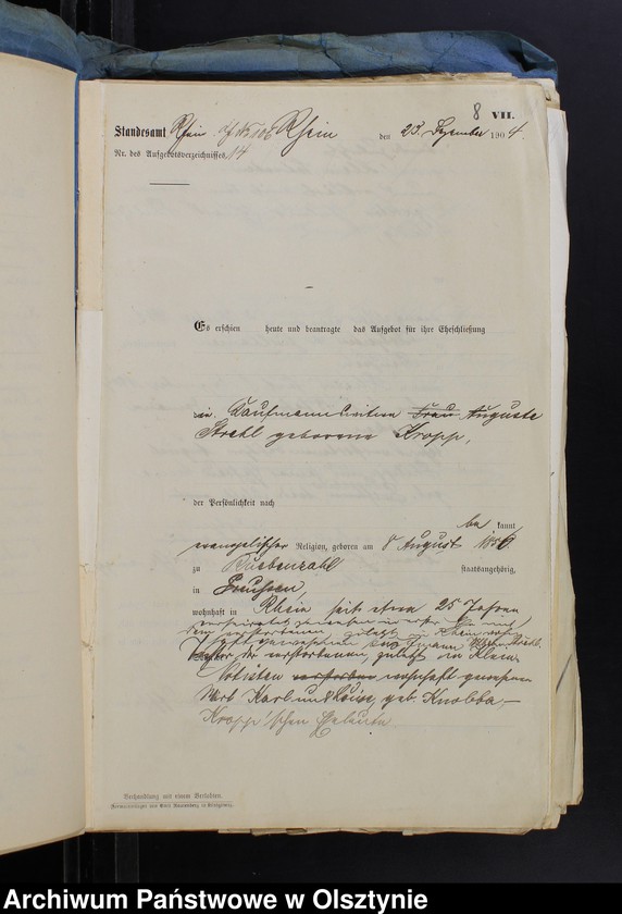 image.from.unit.number "Beläge zum Heirathsregister"