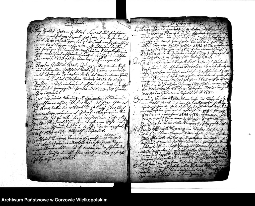 image.from.unit.number "Duplikate der Kirchenbücher von der Parochie Beyersdorf: Beyersdorf (Baczyna), Zanzin (Santocko), Loppow (Łupowo), Neuendorf (Chróścik)"