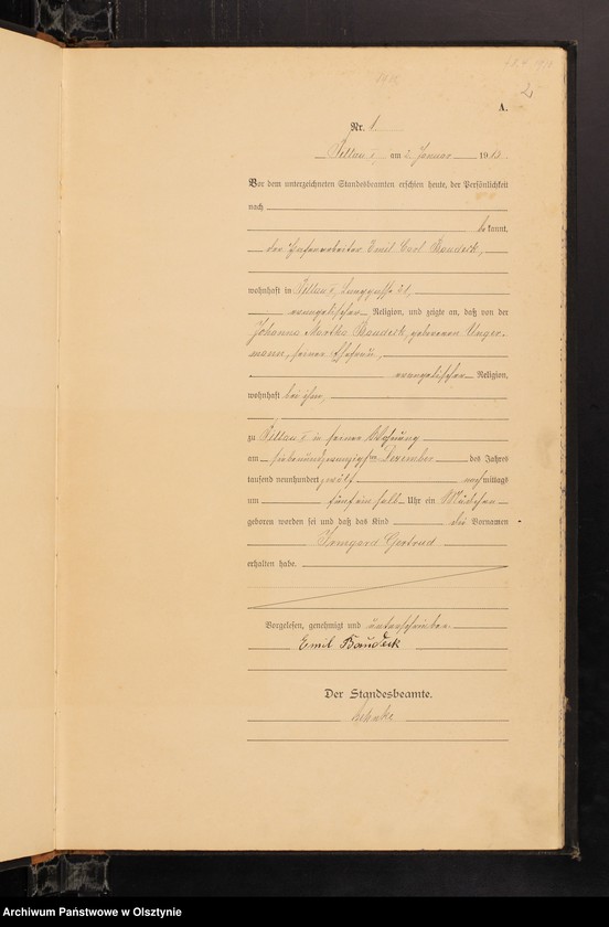 image.from.unit.number "Geburts-Haupt-Register Nr 1 - 109"