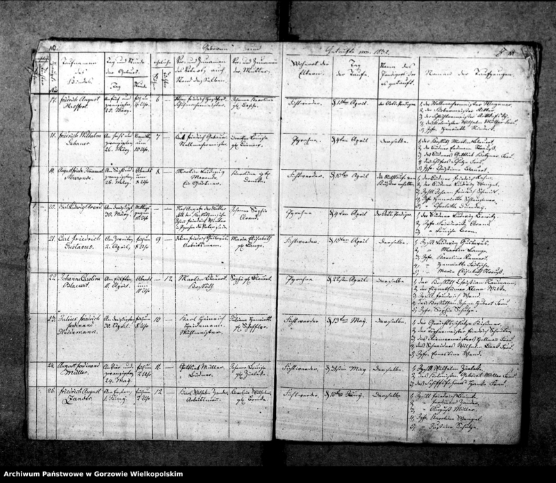 Obraz 10 z jednostki "Duplikate der Kirchenbücher von Pyrehne (Pyrzany): Pyrehne (Pyrzany), Woxholländer (Oksza), Logau (Łagów), Schützensorge (Kłopotowo), Pyrehner Holländer (Pyrzanki), Gross Rehne (Rań), Enterwerder (Kownatki), Stremeltswerder, Radewiesen (Zagajno), Ludwigshof (Okrąglica)."