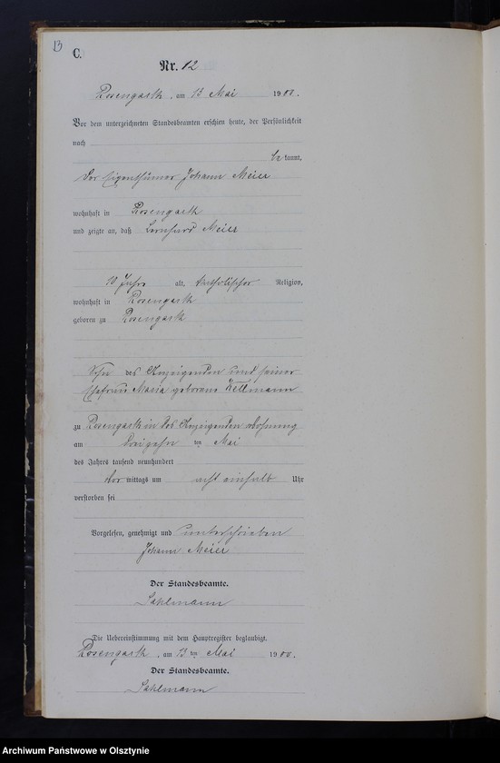 image.from.unit.number "Sterbe-Neben-Register Nr 1 - 43"