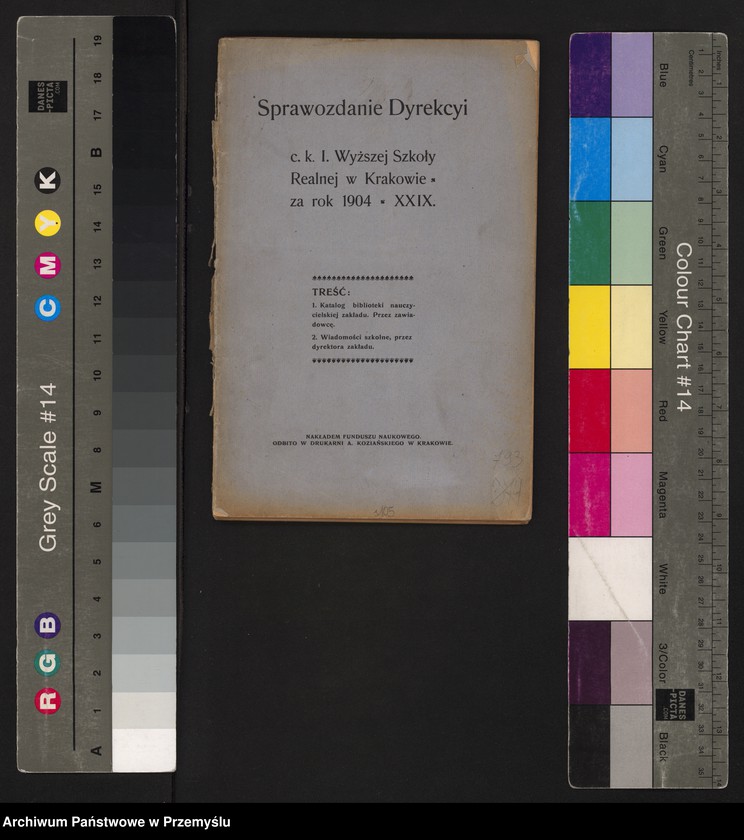 image.from.unit.number "Sprawozdanie Dyrekcji C.K. I Wyższej Szkoły Realnej w Krakowie za rok szkolny 1904 XXIX"