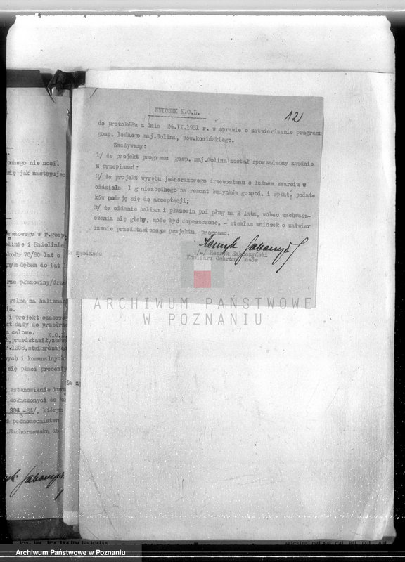 Obraz 16 z jednostki "Majątek Goliński powiat koniński /nadzór nad gospodarką leśna/"