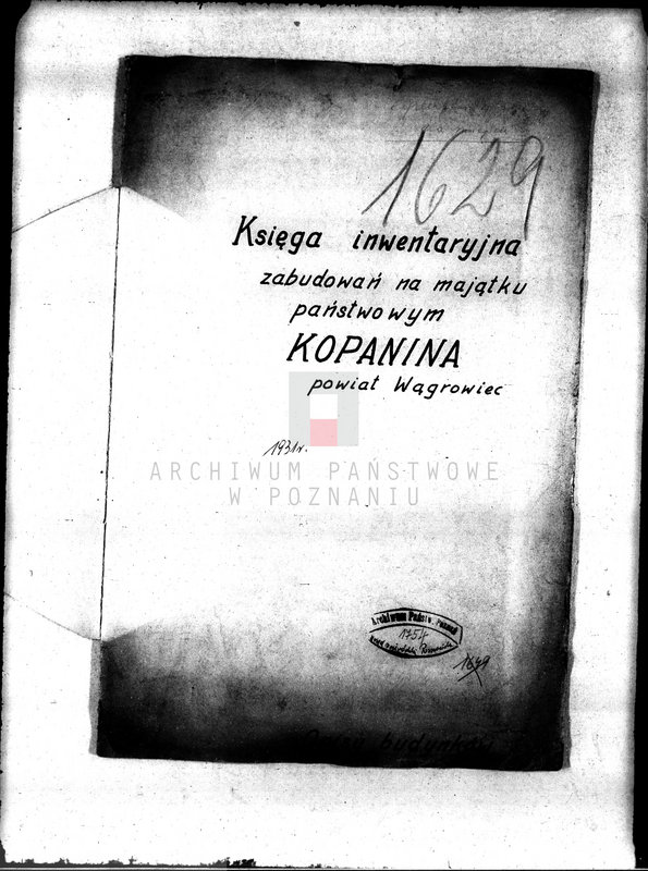 Obraz 4 z jednostki "Księga inwentaryzacyjna zabudowań na majątku państwowym Kopanina powiat wągrowiecki /opisy budynków/"