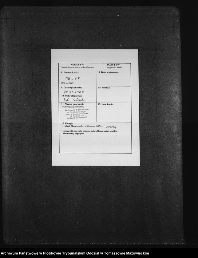 image.from.unit.number "Akta Cywilne Parafij Regnowskiey na 1826"