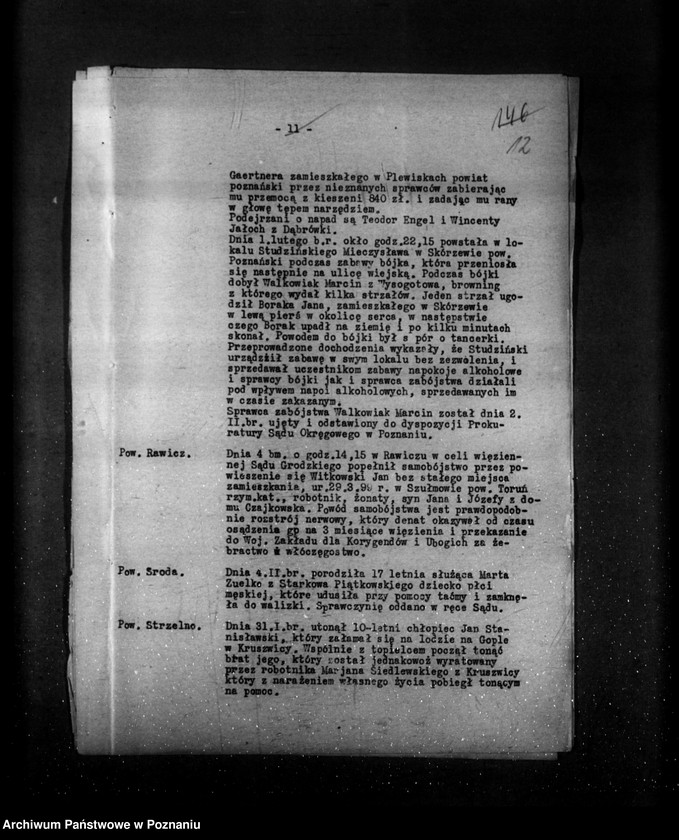 Obraz 16 z jednostki "Sprawozdania sytuacyjne tygodniowe za czas od 1 lutego do 28 lutego 1930 r."