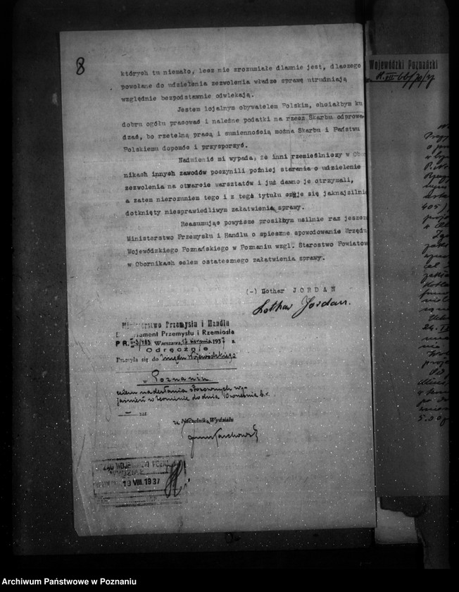 Obraz 12 z jednostki "/Warsztat kotlarski Lothar Jordan w Obornikach zatwierdzenie urządzenia/"