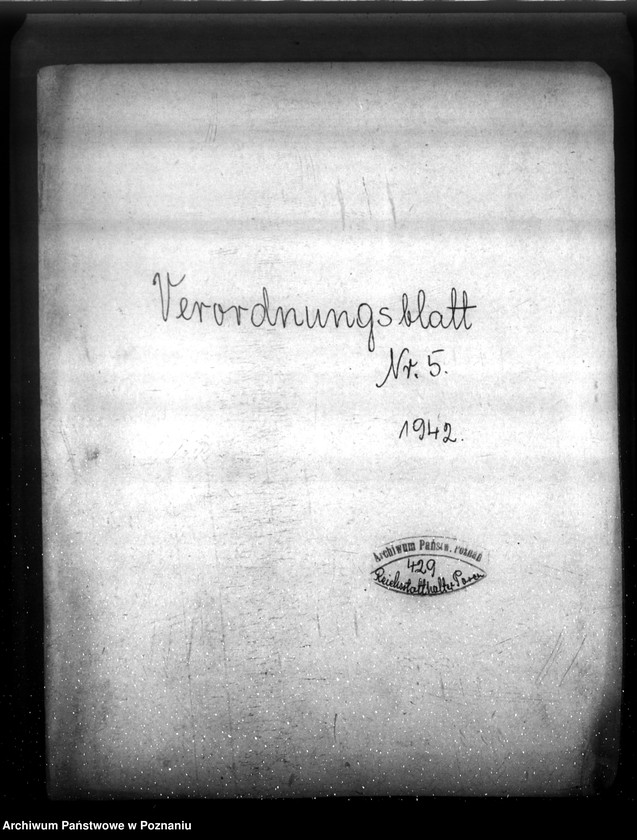 Obraz 4 z jednostki "Verordnungsblatt Nr. 5"