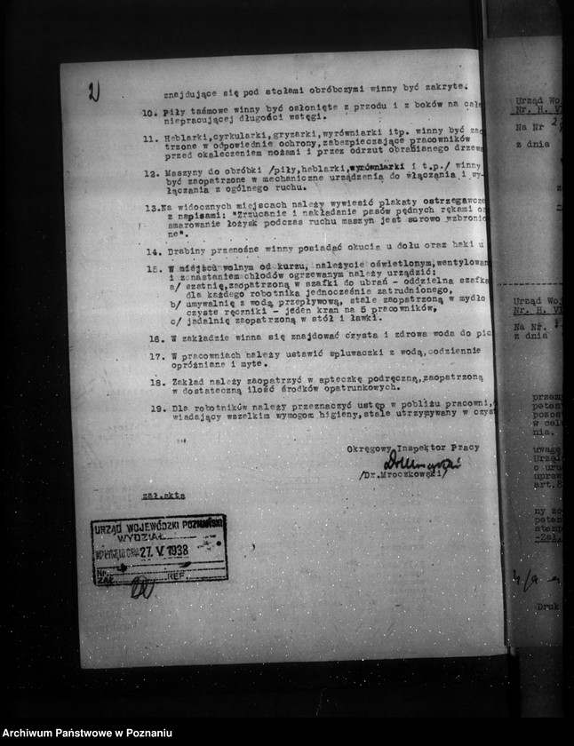 Obraz 6 z jednostki "Budowa warsztatu obróbki drzewa G. Kowalkiewiczowej Poznań Brama Dembińska 2"
