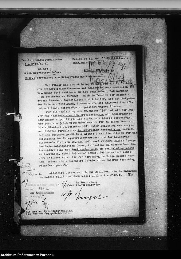 Obraz 5 z jednostki "Kriegsverdienstkreuze- Abteilung Arbeit"