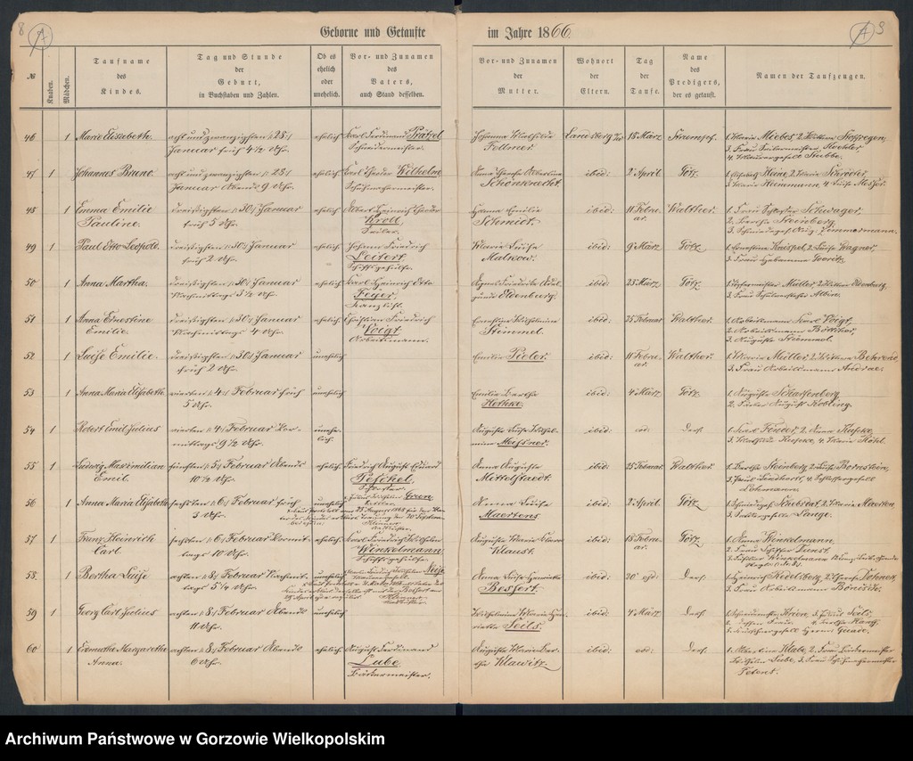 image.from.unit.number "Duplikate der Hauptkirche zu Landsberg an der Warthe (zawiera też księgę zgonów Konkordienkirche z 1866 r.)"