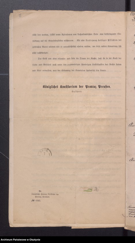 image.from.unit.number "Verhandlungen der Behörden an die Gemeinde Kirchenräthe gerichtet Vol. I"