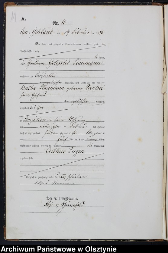 image.from.unit.number "Geburts-Haupt-Register Nr 1 - 77"